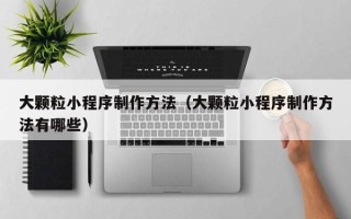 明港大颗粒小程序制作方法（大颗粒小程序制作方法有哪些）